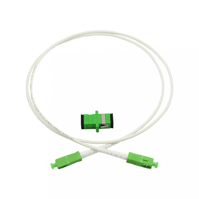 Armored Tactical Fiber Cable 3.0mm LSZH Black Jacket LC To LC Patch Cord 4